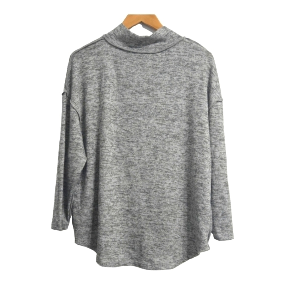 Atmosphere Gray Knitted Turtleneck Sweater Womens US 8